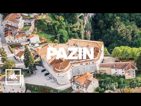 Pazin Walking Tour 🇭🇷 | Discover the Hidden Heart of Istria, Croatia in 4K | Historic Town Walk