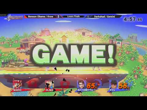 MHM:0818 [Wii U] - Benson Obama / Krow (Red) vs Darkshad / Gemini (Blue) - Losers Finals