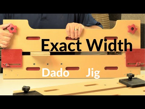 Exact Width Dado Jig Woodworking Dados and Grooves with a Router perfect for undersized plywood