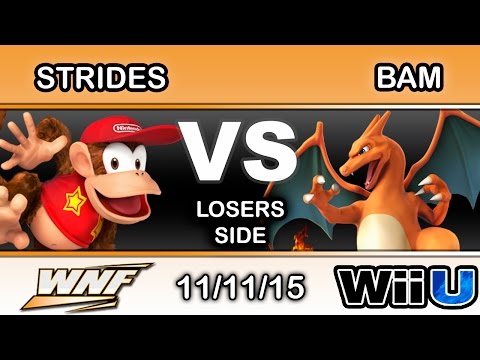 WNF S4E4 – Strides (Diddy Kong) Vs. DP | BAM (Charizard) Losers Side - Smash Wii U