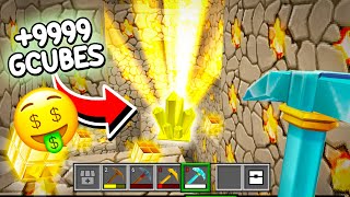 LIMPEI A MINA de GCUBES com ESSA PICARETA OP no BLOCKMAN GO !!