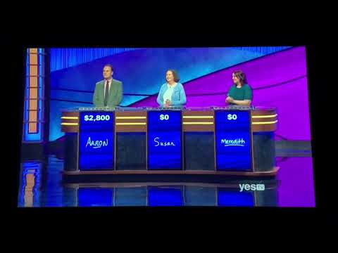 Jeopardy, Aaron Goetsch Day 2 - 1st Daily Double (2/28/20)