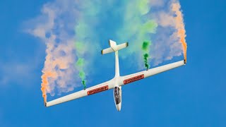 Aerobatic glider plane- Night Firework Display