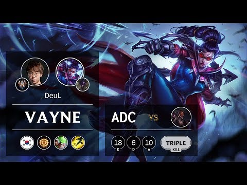 Vayne ADC vs Lucian - KR Challenger Patch 9.9