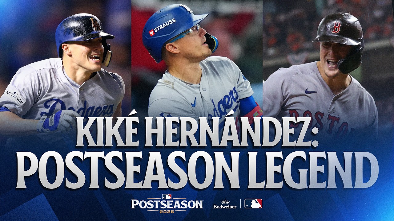 Kiké Hernández has 17 POSTSEASON HOMERS in his career! 🤯 (One of the best Postseason players EVER?!)