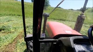 Košnja lucerne - YTO 454, Vicon CM 165