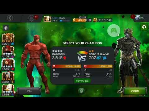 Corvus Glaive special attacks and all abilities - Marvel contest of champion