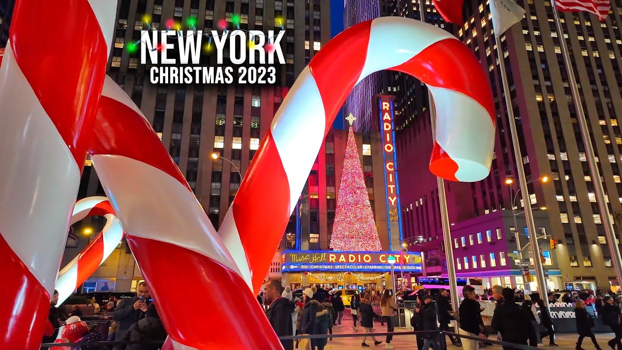 NYC Christmas 2023 ✨ 6th Avenue, Rockefeller Christmas Tree, Saks Light Show, Radio City Music Hall