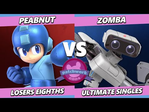Patchwork 2024 TOP 8 - Peabnut (Mega Man) Vs. Zomba (ROB) Smash Ultimate - SSBU