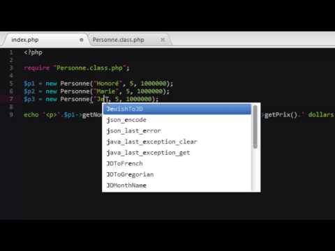 PHP AVANCÉ 5 Les accesseurs