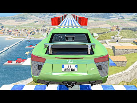 Air Speed Bumps Crashes #4 - BeamNG Drive Cars Crashes Compilation | Good Cat