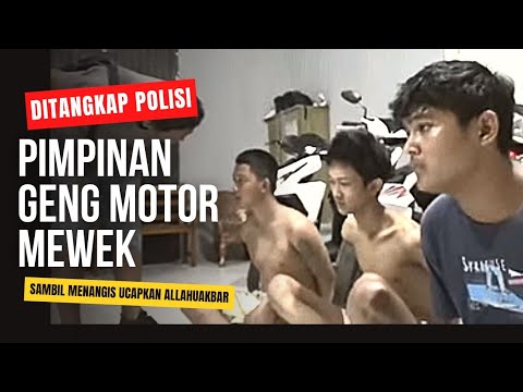 DITANGKAP POLISI, PIMPINAN GENG MOTOR MEWEK