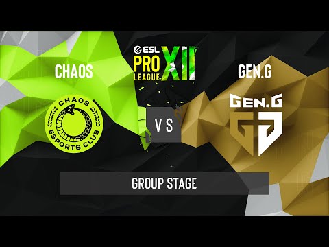 CS:GO - Gen.G vs Chaos [Mirage] Map 2 - ESL Pro League Season 12 - Group Stage - NA