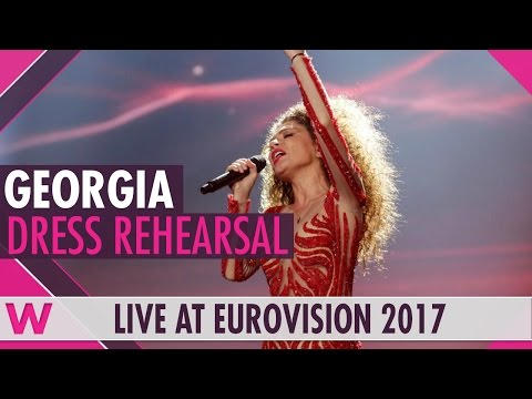 Georgia: Tamara Gachechiladze “Keep The Faith” semi-final 1 dress rehearsal @ Eurovision 2017