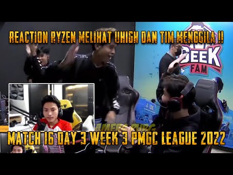 16 Kills!! Uhigh Goes Crazy, Btr Ryzen OTW Follows Uhigh to Geek Fam | PMGC League 2022