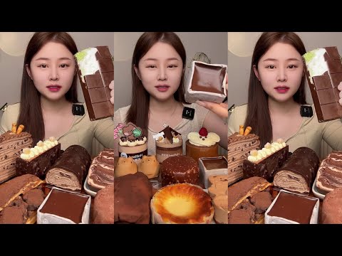 [ASMR] Dessert Mukbang Eating Creamy Cake | Mukbang Eating Show💗🍰🧁
