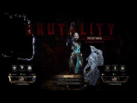 Mortal kombat 11 frost brutality tutorial:  drill deep