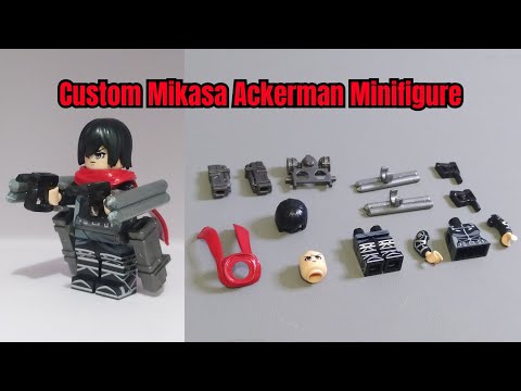 Custom Mikasa Ackerman Minifigure || Attack on Titan Lego Un-Official Minifigure