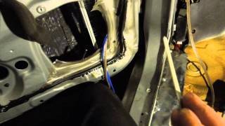 how to get wire's through grommets and door boots