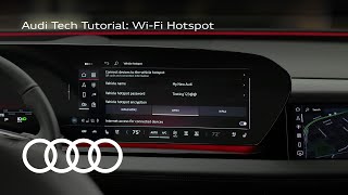 Audi Tech Tutorial: Wi-Fi Hotspot