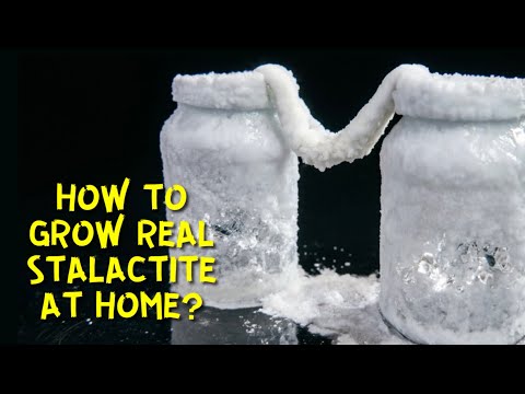 Wie züchtet man echte Stalaktiten zu Hause? Probieren Sie dieses einfache wissenschaftliche Exper...
