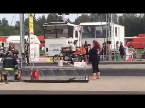 124cui Sportster Drag strip test run