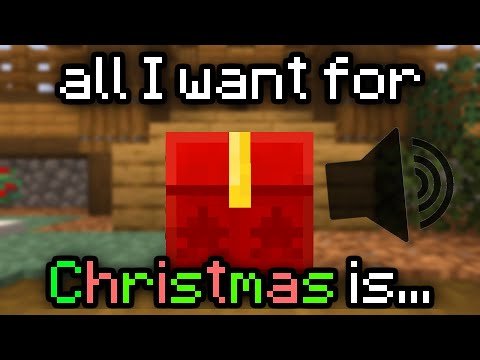 All I Want for Christmas but every line of the song is a Minecraft SOUND