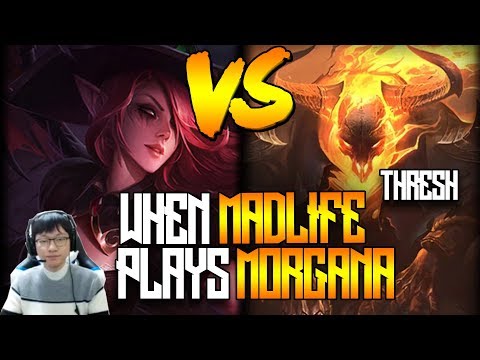 When Madlife Plays Morgana vs Thresh KR soloq Challenger Gameplay