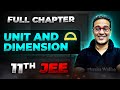 UNIT AND DIMENSION Unit And Dimensions FULL CHAPTER Class 11th Chapter 1 Arjuna JEE