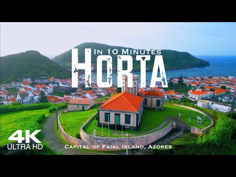 HORTA 🇵🇹 Faial Drone Aerial 4K | Azores Açores Portugal