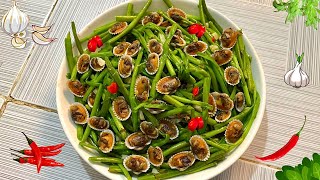 Sò Huyết Xào Rau Muống thơm ngon bổ dưỡng lại dễ làm | Sò huyết ngọt thịt rau muống xanh giòn