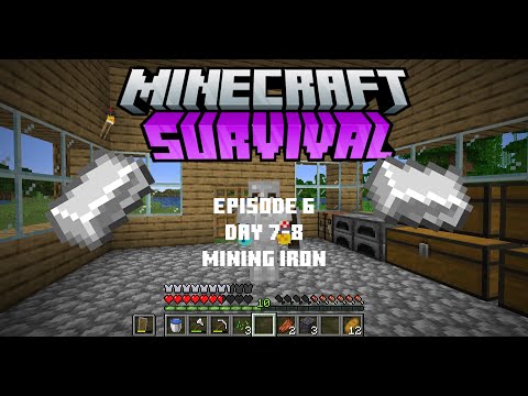 EPIC MINING IRON: Day 7-8 of Minecraft Survival