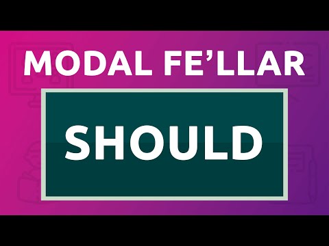 Modal feʼllar (Should)