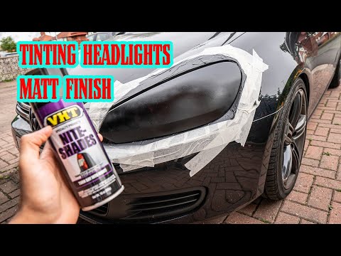 Tinting Headlights Using VHT Niteshade (Matt Finish)