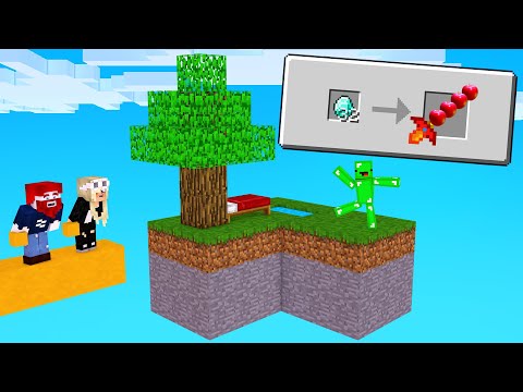 1v1v1v1 NUR ESSEN LUCKY BLOCK BEDWARS! Minecraft