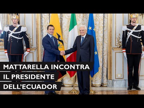 Mattarella incontra il Presidente della Repubblica dell’Ecuador
