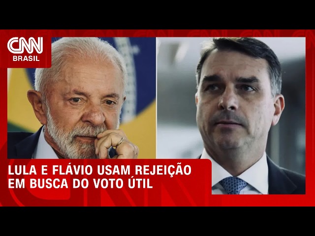 Lula e Flávio usam rejeição ao rival em busca do voto útil na reta final | CNN AGORA