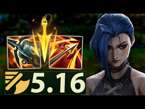 Machine-Gun Jinx hits 5.16 attack speed with New Lethal Tempo and everyone gets sprayed by rockets