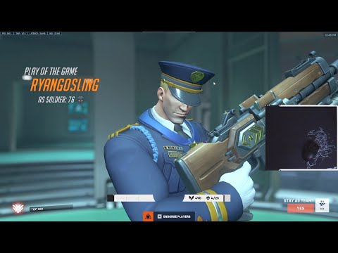 GALE HUMAN AIMBOT SOLDIER 76! POTG! GALE SOLDIER 76 SEASON 6 TOP 500