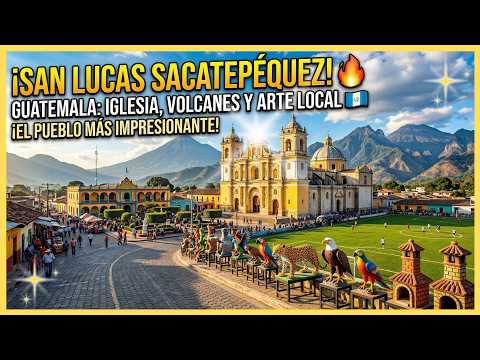Así es San Lucas Sacatepéquez | Esculturas increíbles y recorrido por el municipio