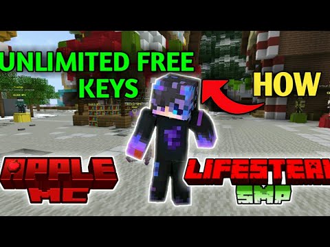 Arox Gamer 70 - Unlimited all. keys in applemc Minecraft server become overpowered in banana realm || #applemc
