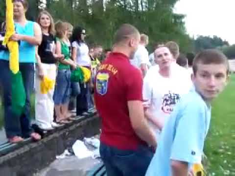 Beskid Brenna   podziekowania po meczu z Zebrzydowicami