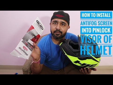 How to install helmet pinlock system