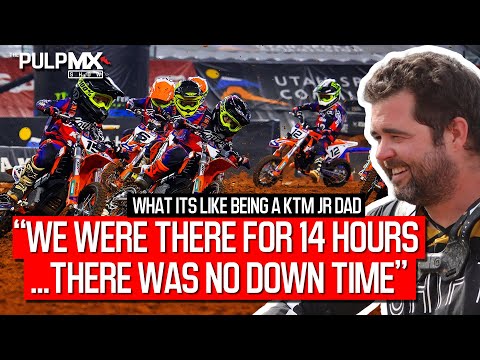 KTM Jr Dad at a Pro Supercross: Newf walks us through his kid Meston's experience