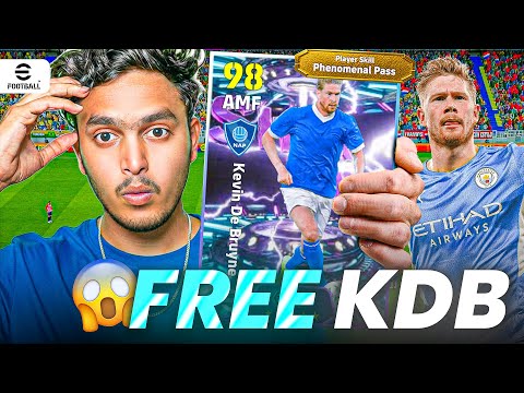 Free Show 🔥Time Kevin De Bruyne "BEST PLAY MAKER" 🧠REVIEW | new year gift | efootball mobile 26