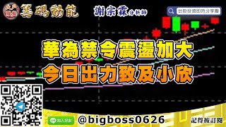 【大戶羅盤籌碼動能】 #謝宗霖0819，華為禁令震盪加大 今日出力致及小欣 (圖)