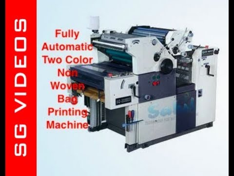 Two Colour Satellite Model Non Woven Bag Printing Machine