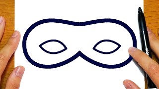 COME DISEGNARE MASCHERINE PER CARNEVALE | Disegni facili ed educativi