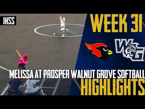 Nationally Ranked Melissa Softball Crushes Walnut Grove 13-5