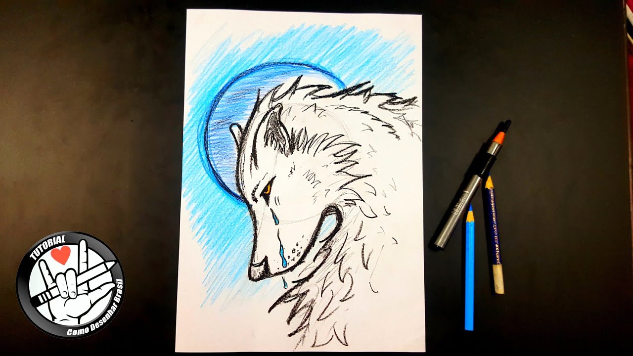 como desenhar Lobos passo a passo